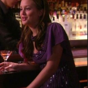 Navy Nanette Lepore Beaded Dress ASO Blair Waldorf